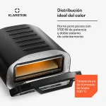 PizzaForno 1700W 430°C Horno de Pizza Eléctrico Negro - Imagen 4