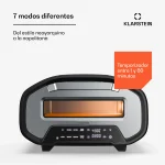 PizzaForno 1700W 430°C Horno de Pizza Eléctrico Negro - Imagen 5
