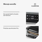 PizzaForno 1700W 430°C Horno de Pizza Eléctrico Negro - Imagen 6