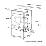 Lavadora frontal Balay 3TI983B – 8kg, 1200 RPM, Clase C - Imagen 3