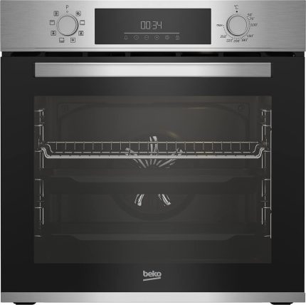 Beko BBIM12300XCE Horno encastrable de 72 L con tecnología AeroPerfect y limpieza SteamShine