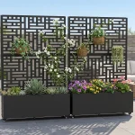 Jardinera elevada multifuncional de metal galvanizado - Imagen 4
