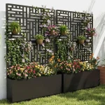 Jardinera elevada multifuncional de metal galvanizado - Imagen 2