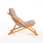 Sillón de jardín plegable de madera - Imagen 2