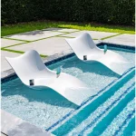 Inicio Muebles Set de 2 tumbonas para piscina