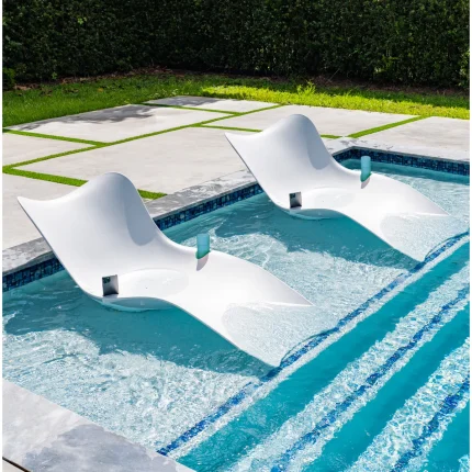 Inicio Muebles Set de 2 tumbonas para piscina