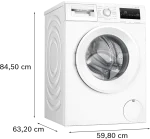 Lavadora Bosch Serie 4 9 kg 1400 rp - Imagen 5